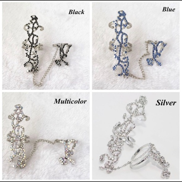 Rhinestone Ring Set - Picture 2 of 5